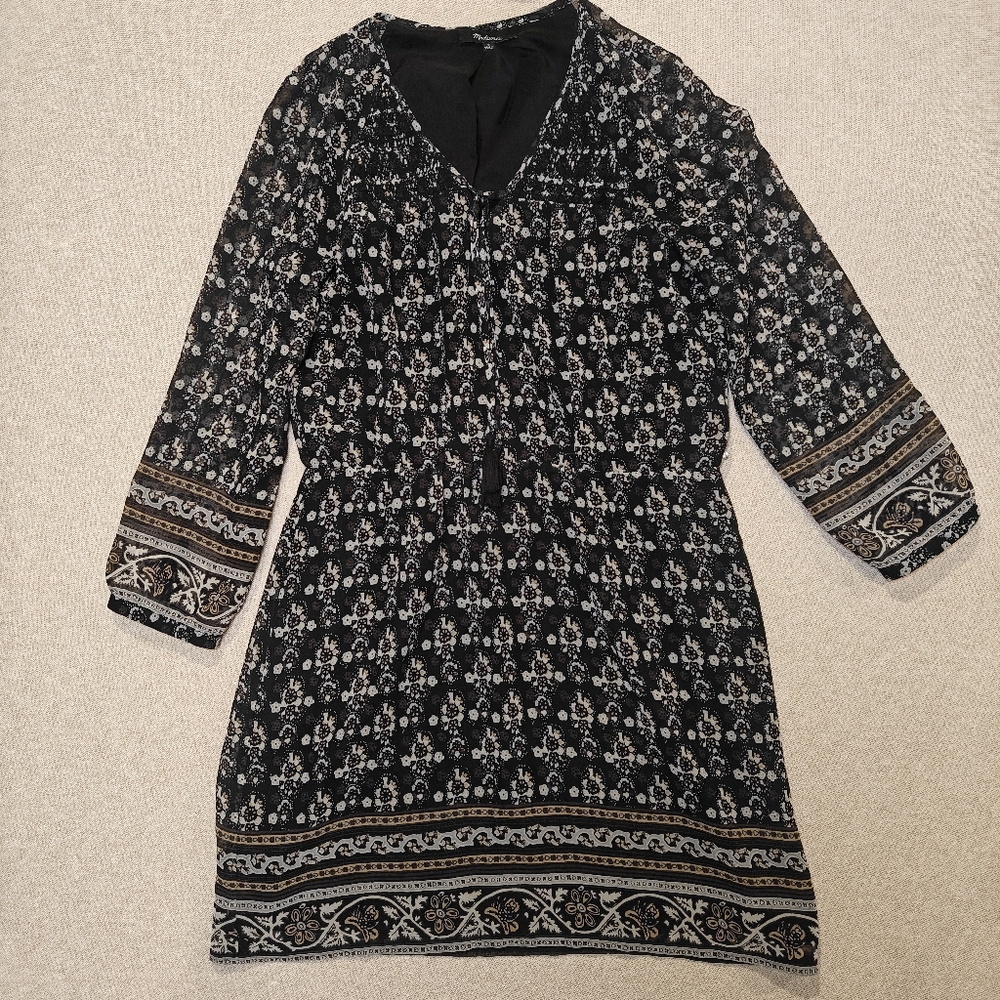 Madewell Woodland Dress In Artisan Floral size 0 Black Floral